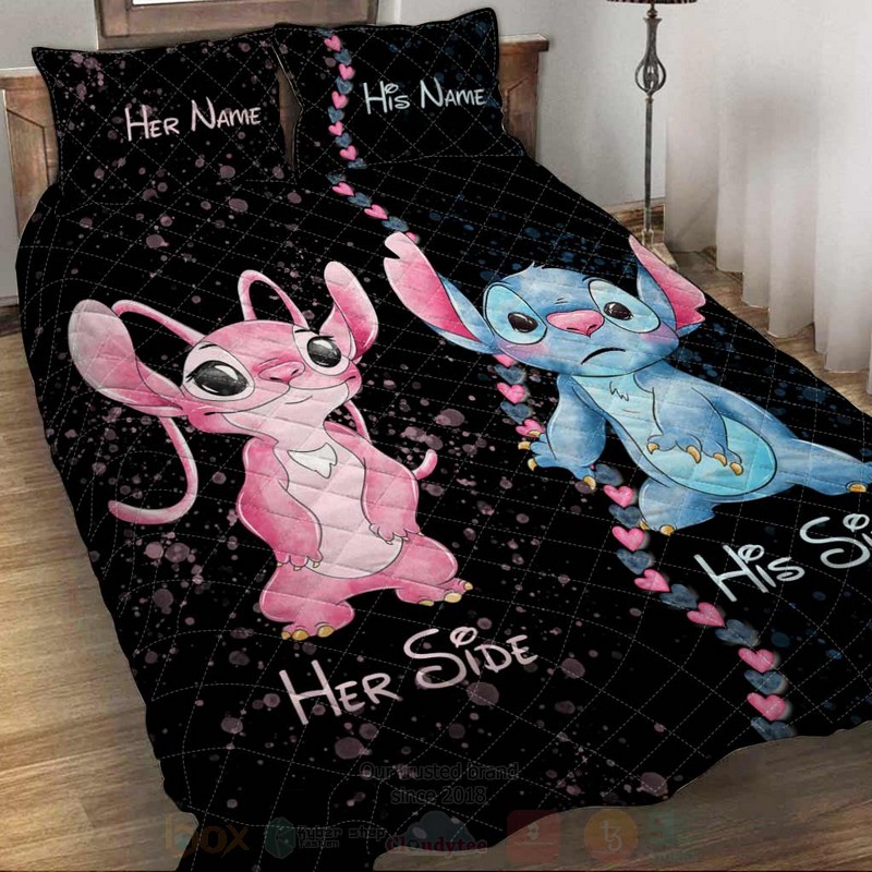 Stitch and Angel Personalized Bedding Set