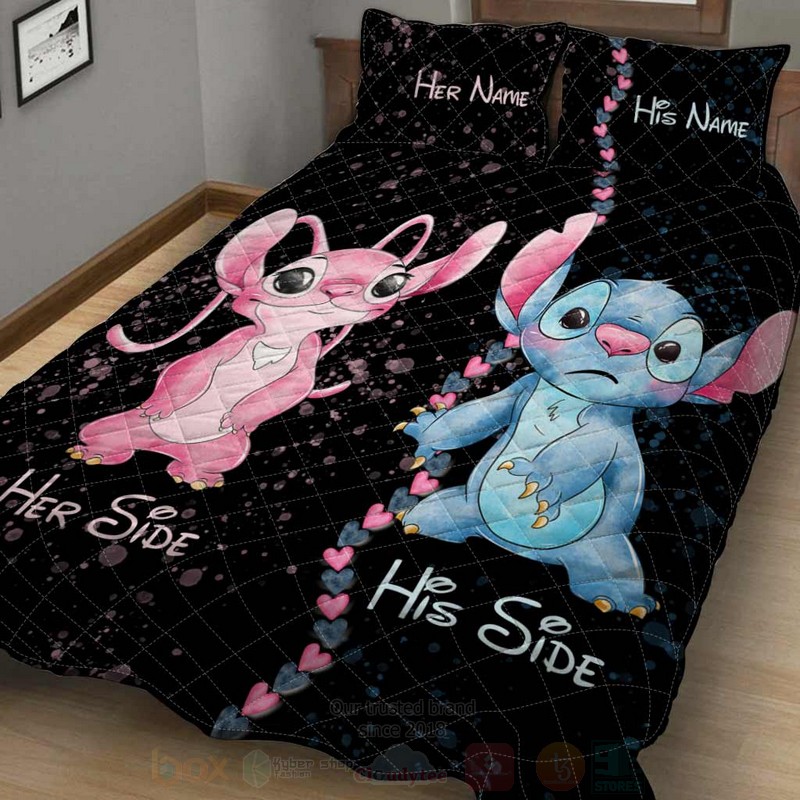 Stitch and Angel Personalized Bedding Set 1 2