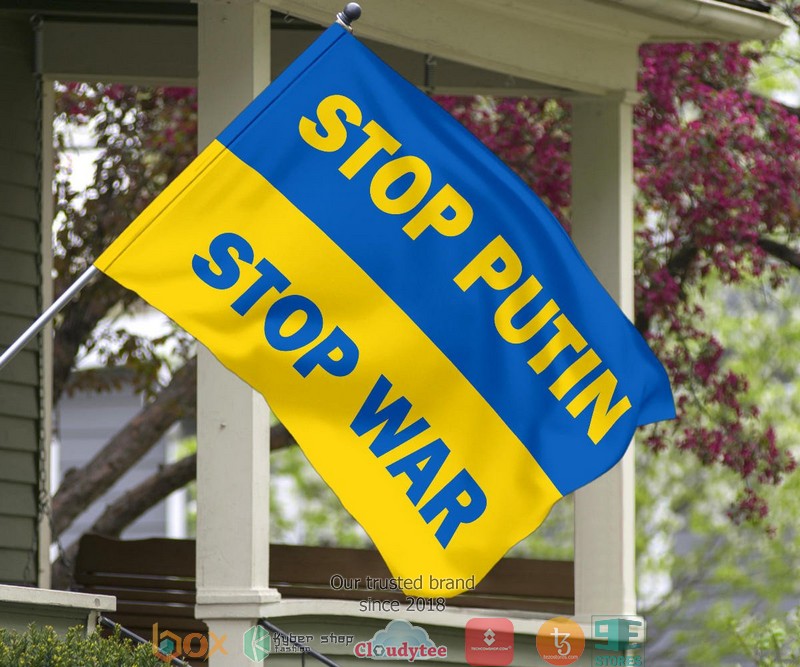 Stop Putin Stop War Ukrainian Flag 1 2