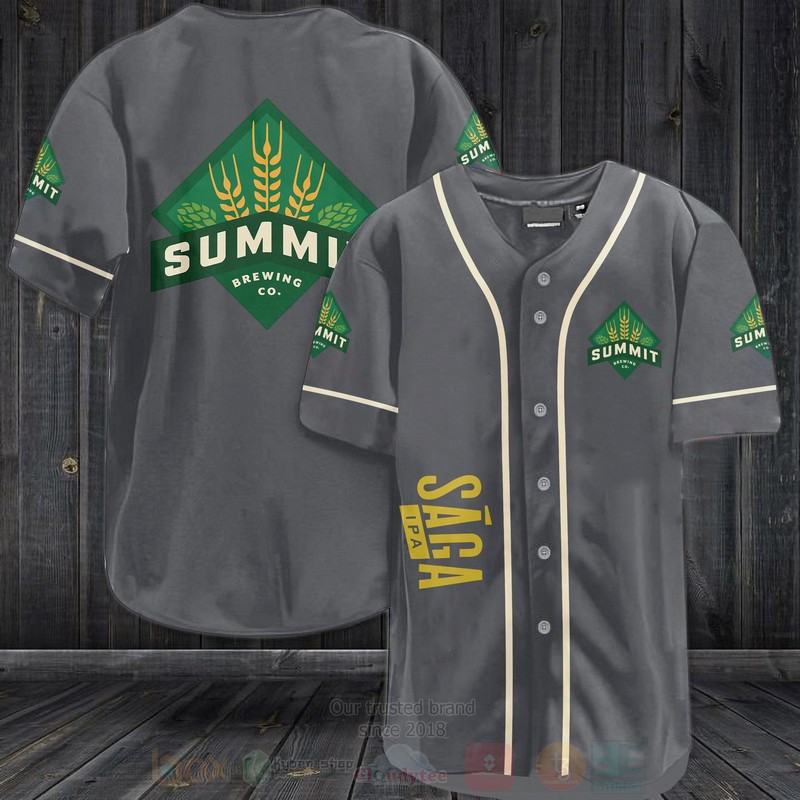 Summit Saga Ipa Beer Baseball Jersey Shirt