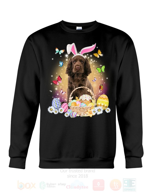 Sussex Spaniel Easter Bunny Butterfly 2D Hoodie Shirt 1 2 3 4 5 6 7 8 9 10 11 12