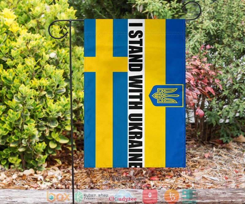 Sweden I Stand With Ukraine Flag 1