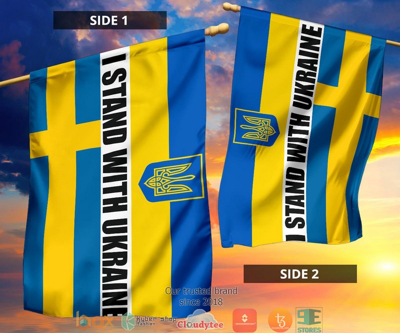 Sweden I Stand With Ukraine Flag 1 2 3