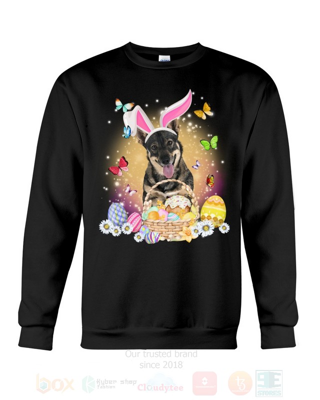Swedish Vallhund Easter Bunny Butterfly 2D Hoodie Shirt 1 2 3 4 5 6 7 8 9 10 11 12