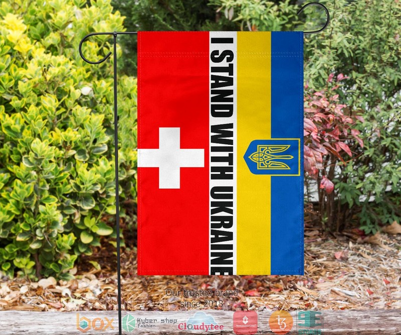 Switzerland I Stand With Ukraine Flag 1