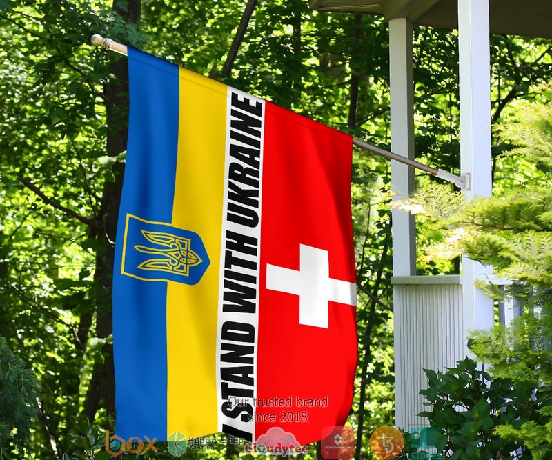 Switzerland I Stand With Ukraine Flag 1 2 3