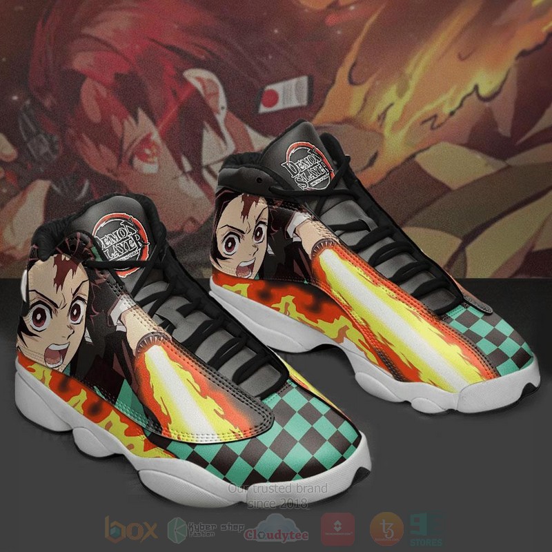 Tanjiro Kamado Anime Demon Slayer Air Jordan 13 Shoes