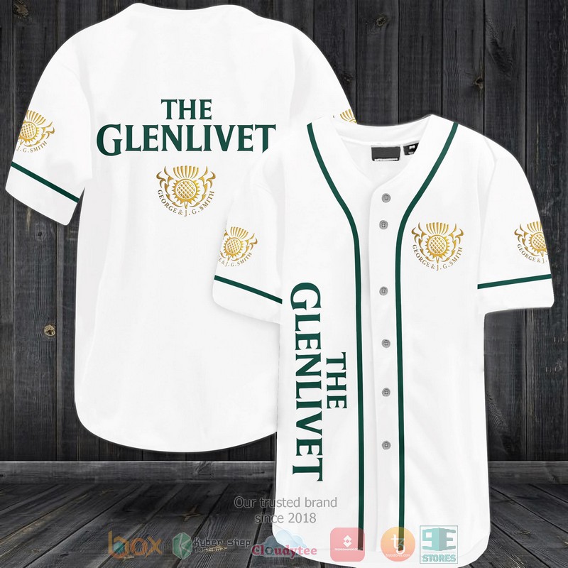 The Glenlivet Whisky white Baseball Jersey