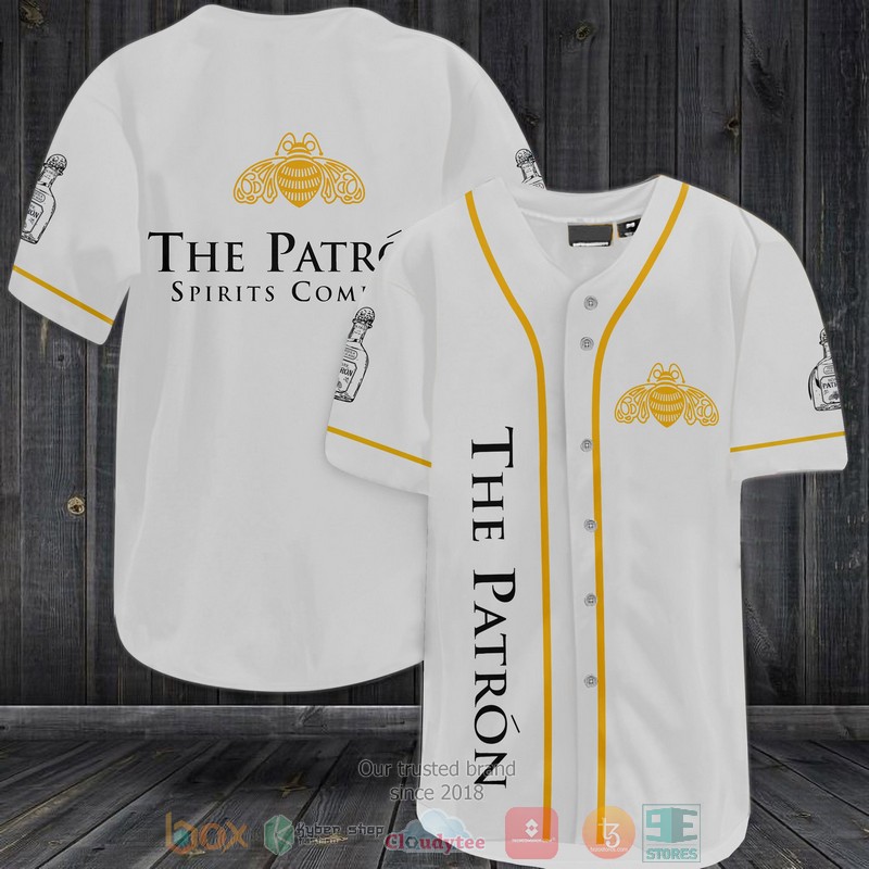 The Patron Spirits Company white Baseball Jersey