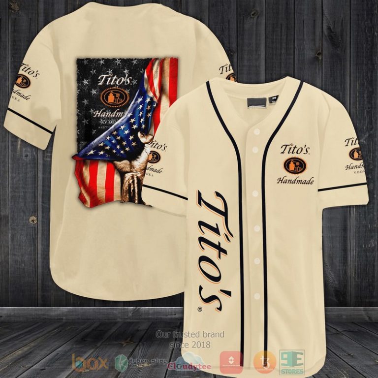 Titos Handmade Vodka America flag Baseball Jersey