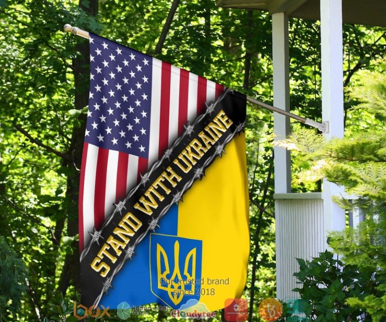 USA Stand With Ukraine Flag 1 2