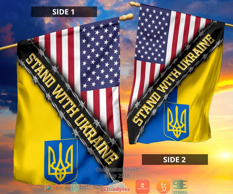 USA Stand With Ukraine Flag 1 2 3