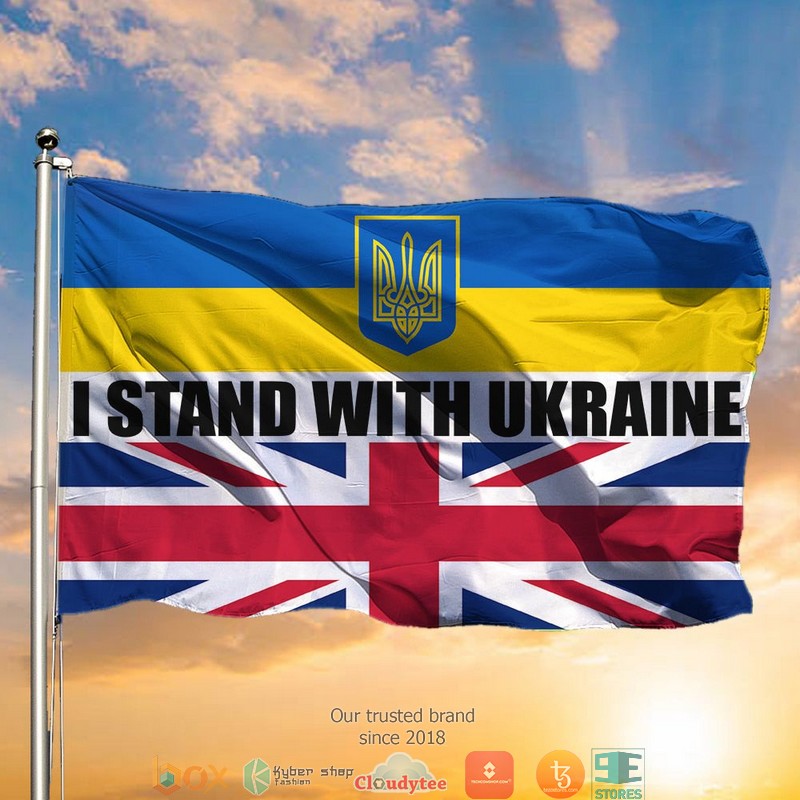 United Kingdom I Stand With Ukraine Flag