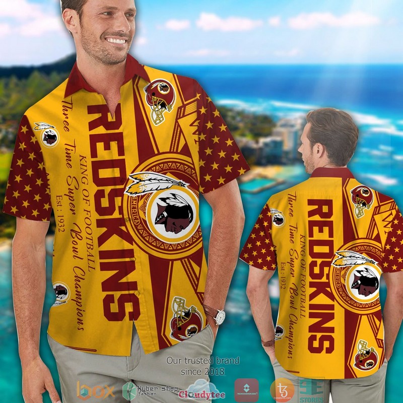Washington Redskins King of football Hawaiian Shirt
