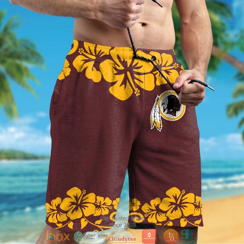 Washington Redskins Snoopy Hawaiian Shirt Short 1 2 3 4