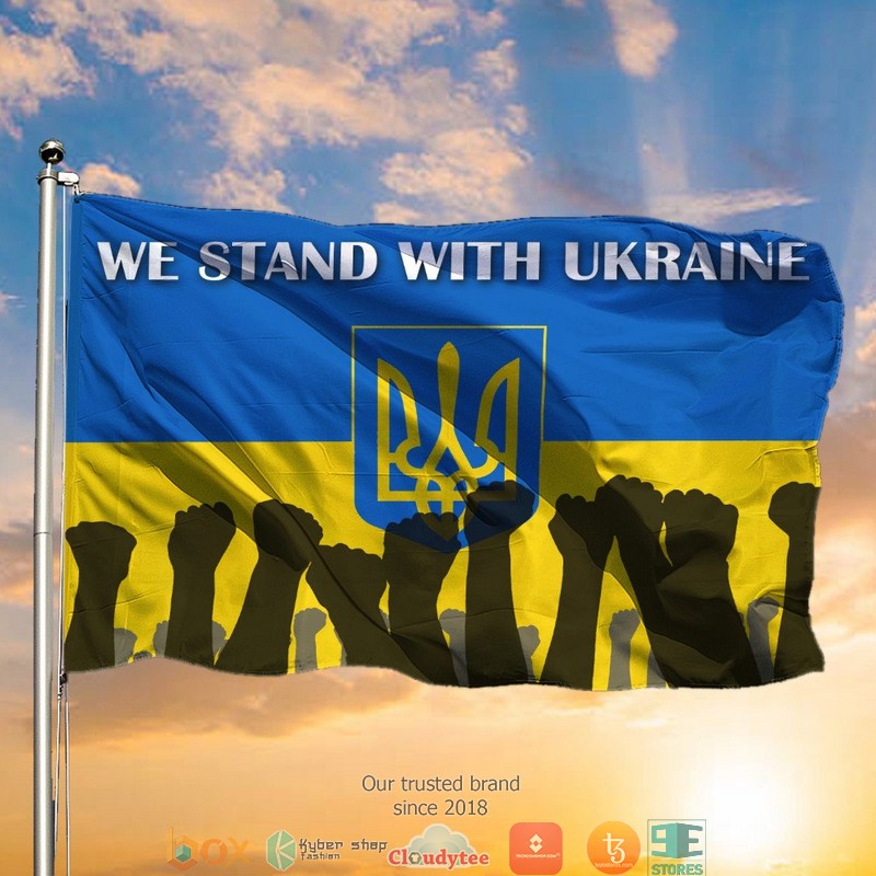 We Stand With Ukraine Ukrainian Flag