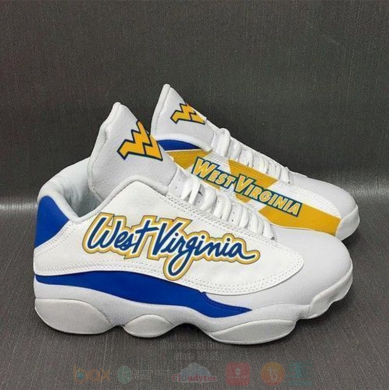 West Virginia Mountaineers Football NCAA Air Jordan 13 Shoes