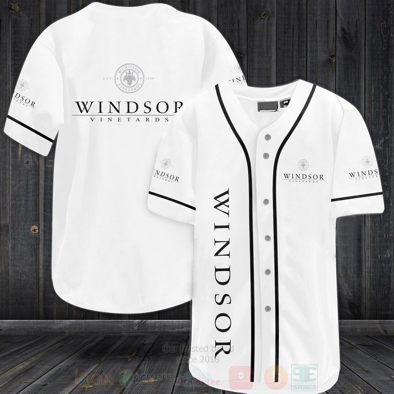 Windsor Vineyards Baseball Jersey Shirt