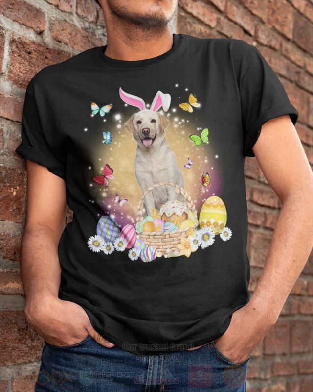 Yellow Labrador Easter Bunny Butterfly 2D Hoodie Shirt 1 2 3 4 5 6 7