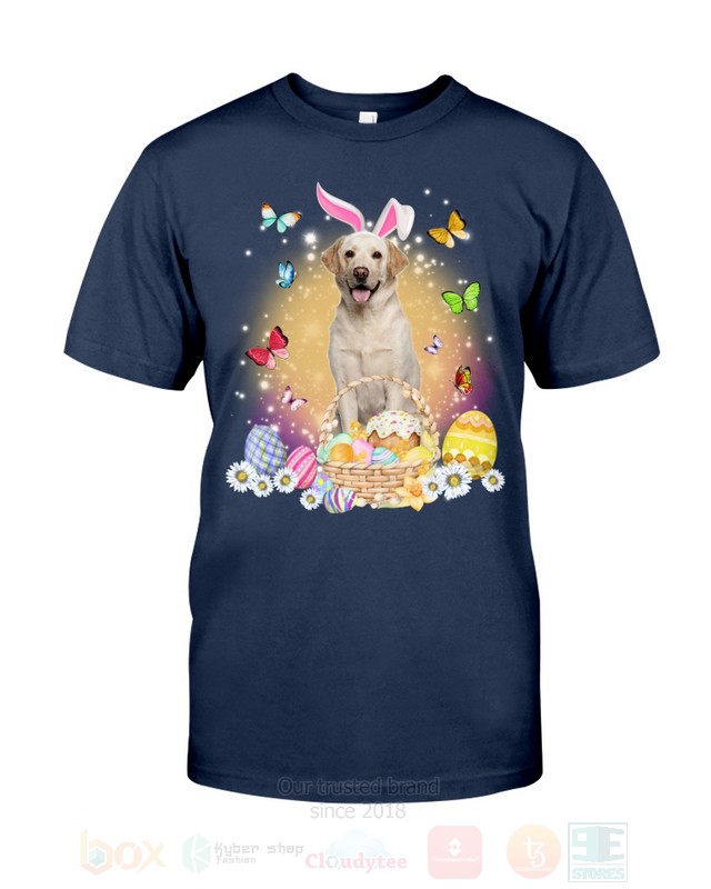 Yellow Labrador Easter Bunny Butterfly 2D Hoodie Shirt 1 2 3 4 5 6 7 8