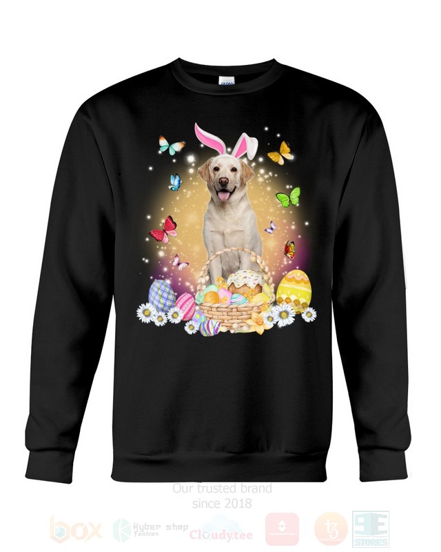 Yellow Labrador Easter Bunny Butterfly 2D Hoodie Shirt 1 2 3 4 5 6 7 8 9 10 11 12