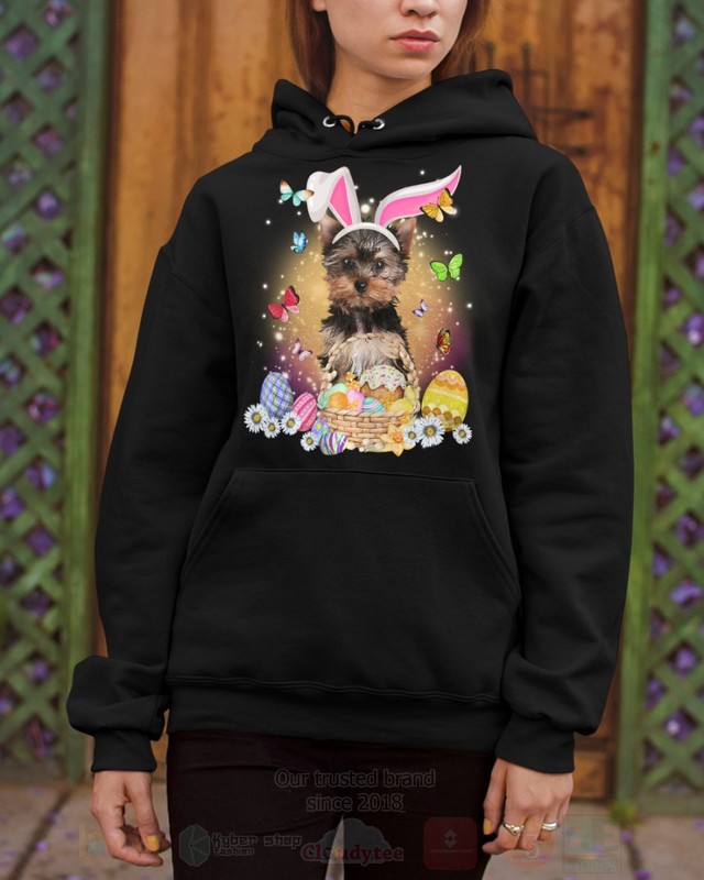 Yorkshire Terrier Baby Easter Bunny Butterfly 2D Hoodie Shirt 1 2 3 4 5 6 7 8 9 10 11 12 13 14 15 16 17