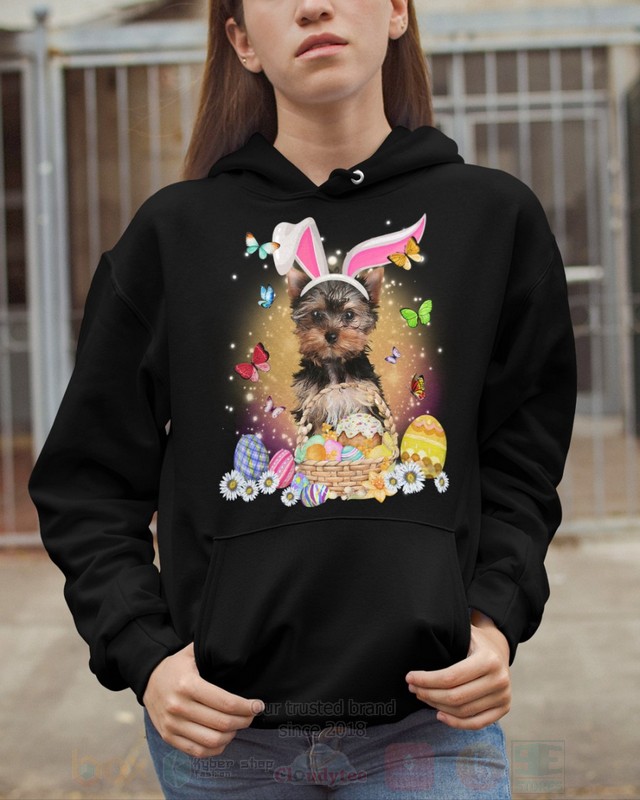 Yorkshire Terrier Baby Easter Bunny Butterfly 2D Hoodie Shirt 1 2 3 4 5 6 7 8 9 10 11 12 13 14 15 16 17 18