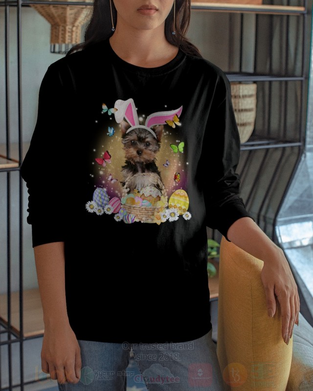 Yorkshire Terrier Baby Easter Bunny Butterfly 2D Hoodie Shirt 1 2 3 4 5 6 7 8 9 10 11 12 13 14 15 16 17 18 19 20 21 22