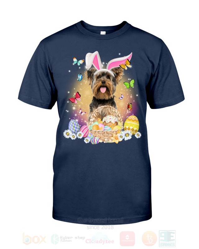 Yorkshire Terrier Dog Easter Bunny Butterfly 2D Hoodie Shirt 1 2 3 4 5 6 7 8