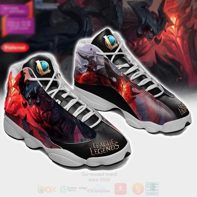 Aatrox Lol League Of Legends Game Air Jordan 13 Shoes