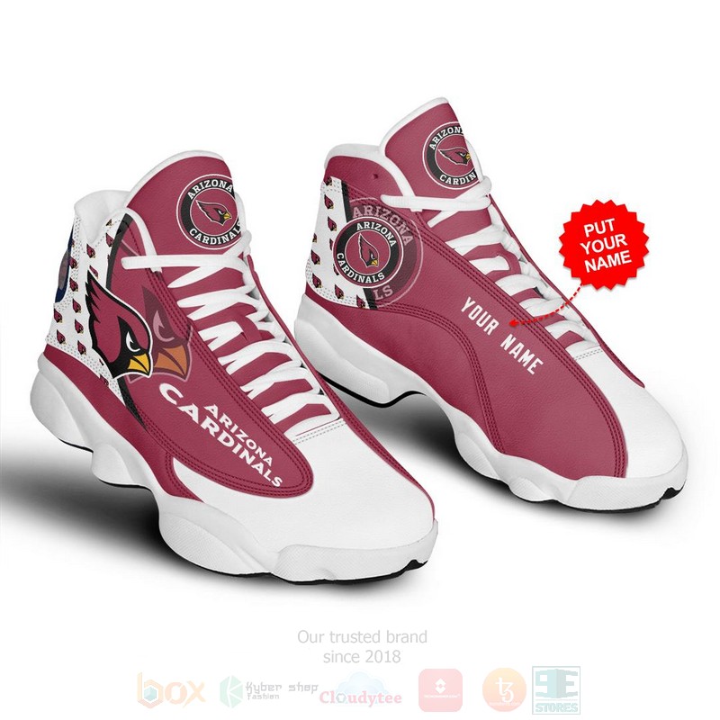 Arizona Cardinals NFL Custom Name Air Jordan 13 Shoes