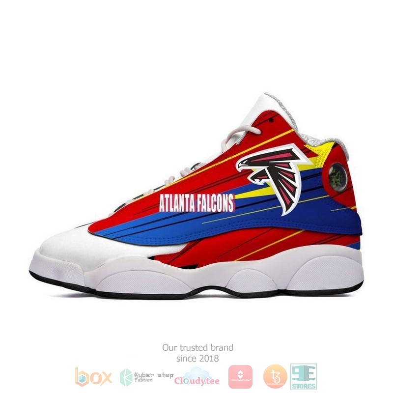 Atlanta Falcons NFL colorful logo Air Jordan 13 shoes