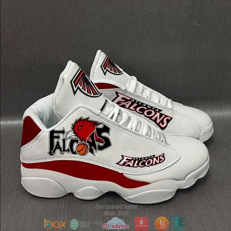 Atlanta Falcons NFL football teams big logo 28 Air Jordan 13 Sneaker Shoes