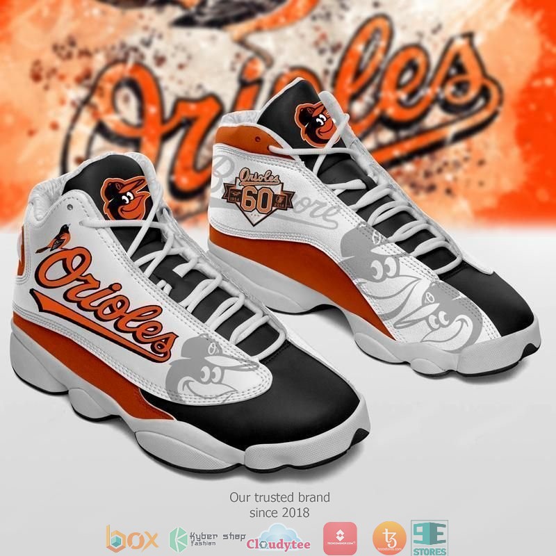 Baltimore Orioles MLB Football big logo Air Jordan 13 Sneaker Shoes