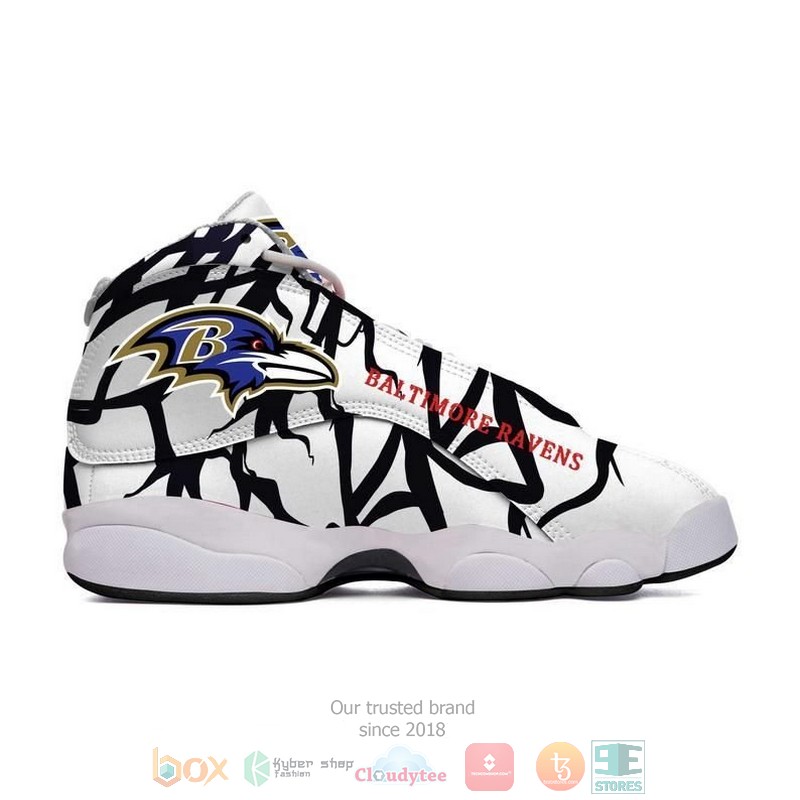 Baltimore Ravens NFL logo Air Jordan 13 shoes