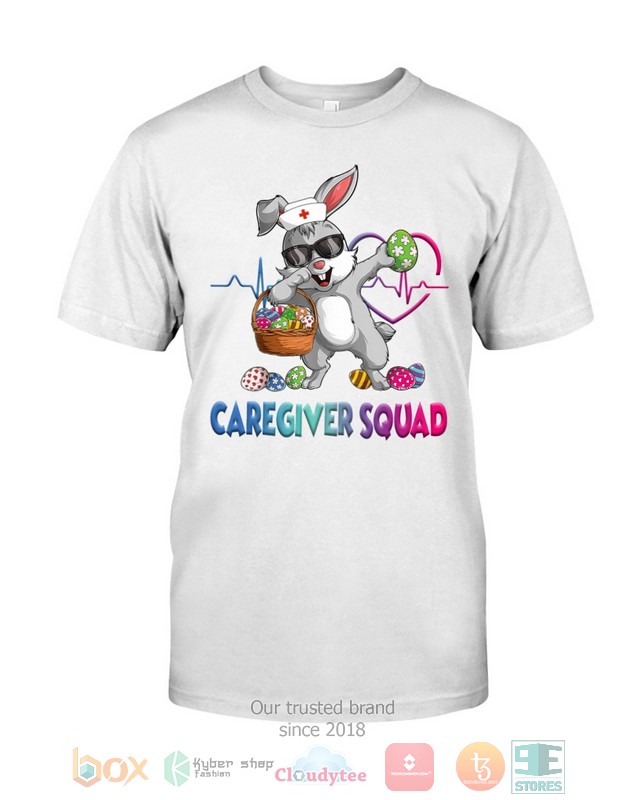 Caregiver Squad Bunny Dabbing shirt hoodie 1 2 3 4 5 6 7 8 9 10 11 12