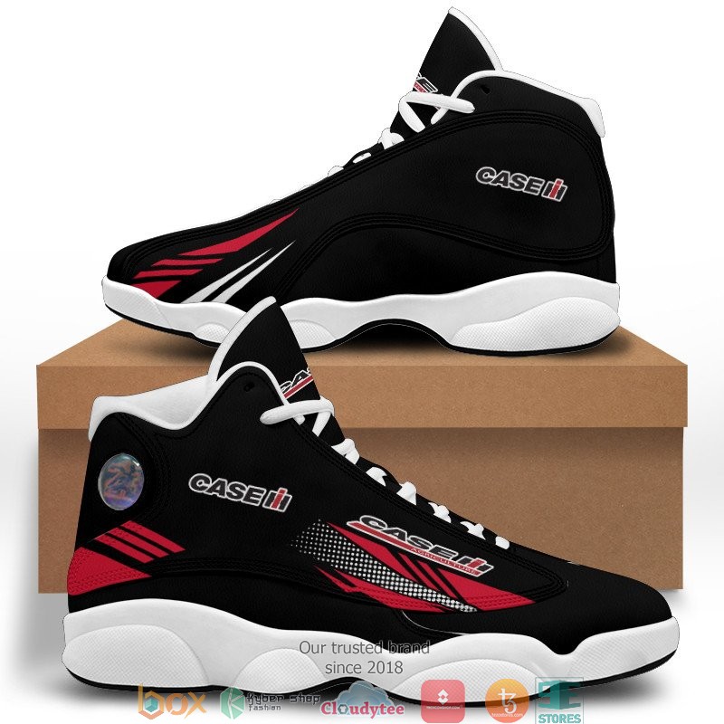Case IH Black Air Jordan 13 Sneaker Shoes 1 2