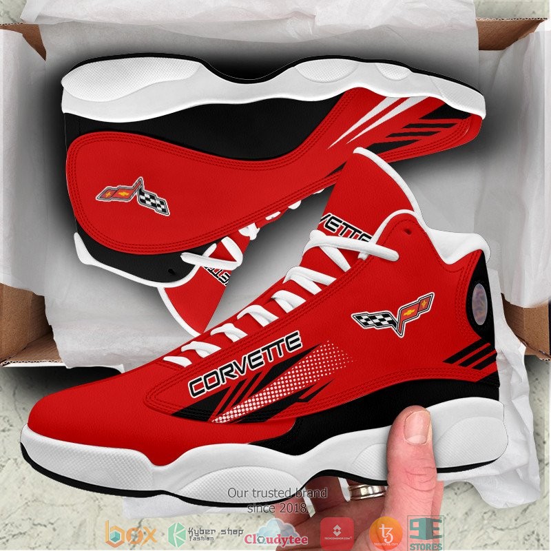 Chevrolet Corvette Red Air Jordan 13 Sneaker Shoes