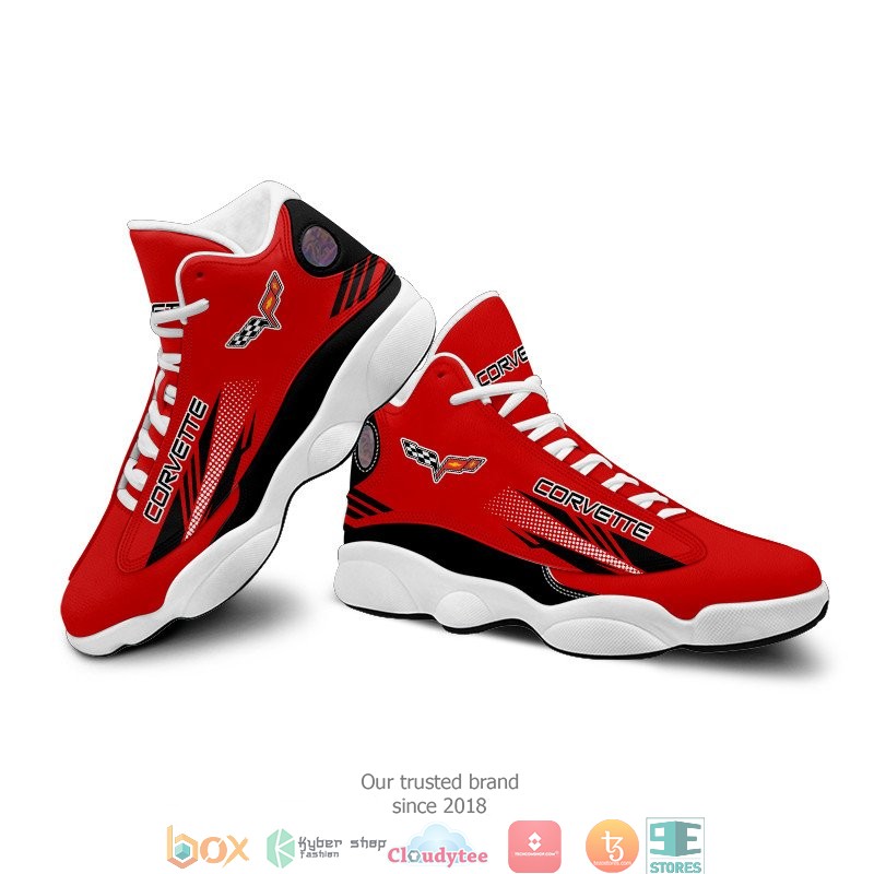 Chevrolet Corvette Red Air Jordan 13 Sneaker Shoes 1 2 3
