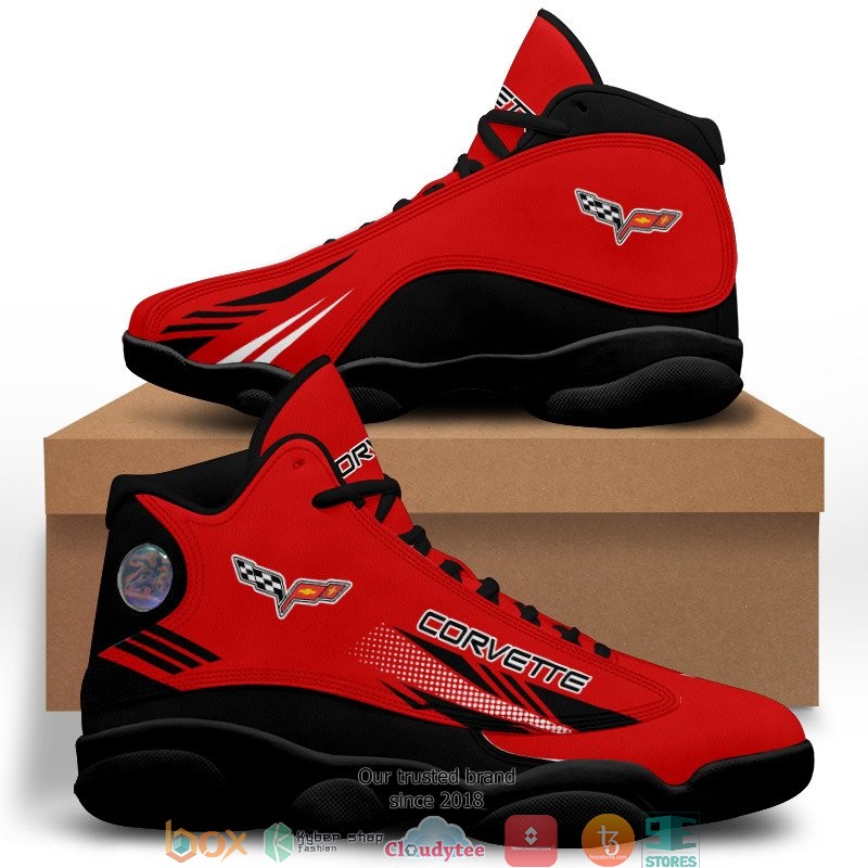 Chevrolet Corvette Red Air Jordan 13 Sneaker Shoes 1 2 3 4 5 6
