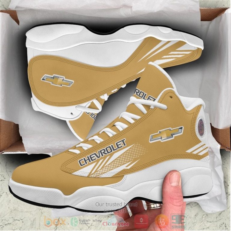 Chevrolet dark yellow Air Jordan 13 shoes