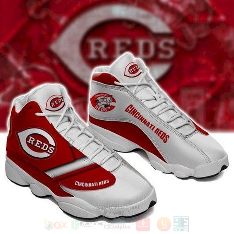 Cincinnati Reds Football Team MLB Air Jordan 13 Shoes