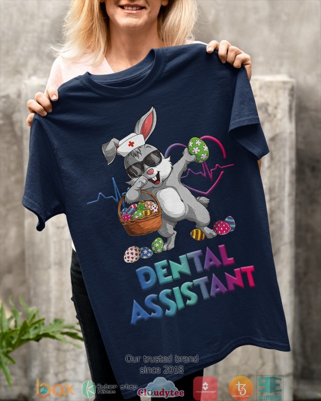 Dabbing Bunny Dental Assistant shirt hoodie 1 2