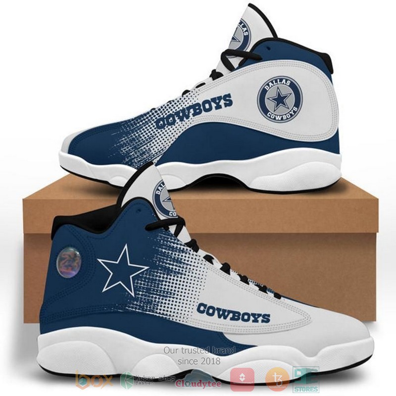 Dallas Cowboys football NFL logo Air Jordan 13 shoes