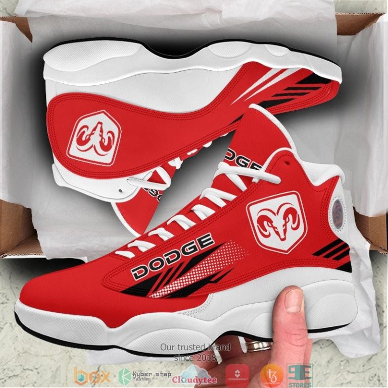 Dodge Red Air Jordan 13 Sneaker Shoes