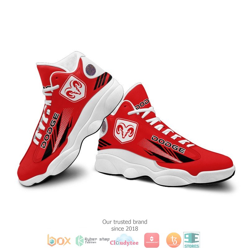 Dodge Red Air Jordan 13 Sneaker Shoes 1 2 3