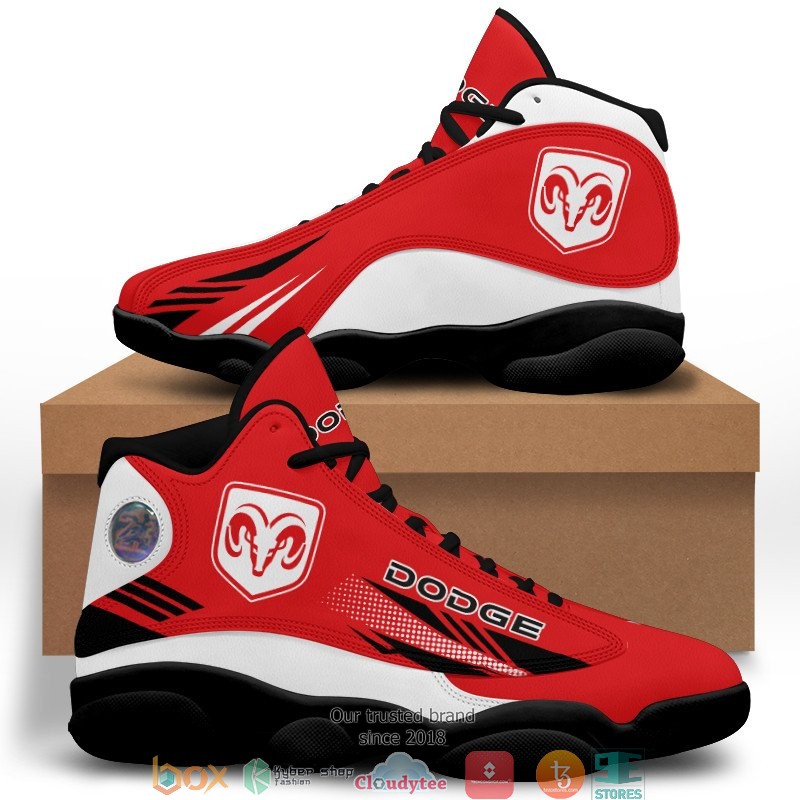 Dodge Red Air Jordan 13 Sneaker Shoes 1 2 3 4 5 6