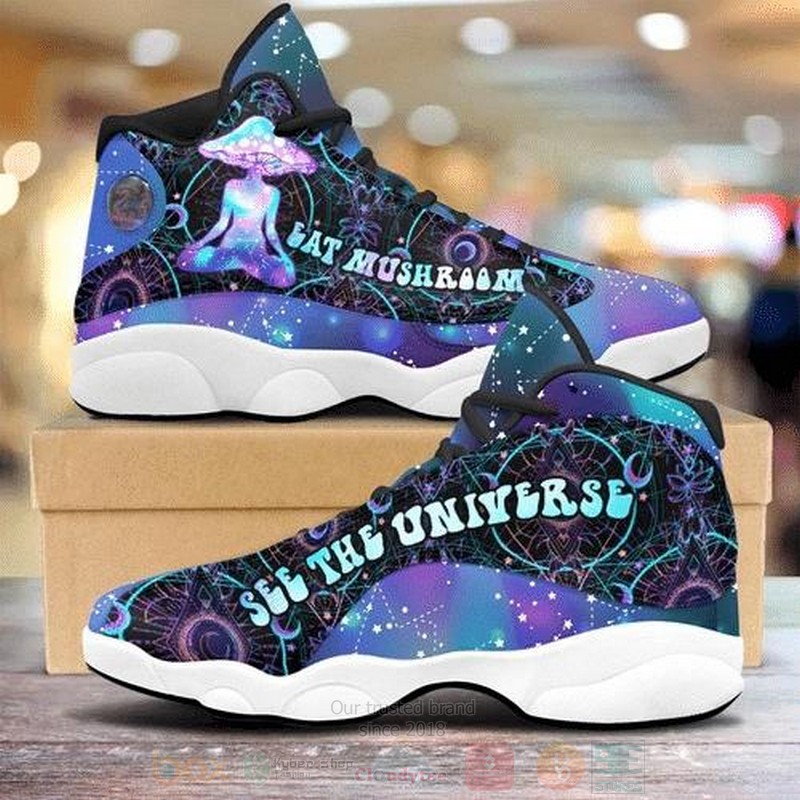 Eat Mushroom See The Universe Air Jordan 13 Shoes