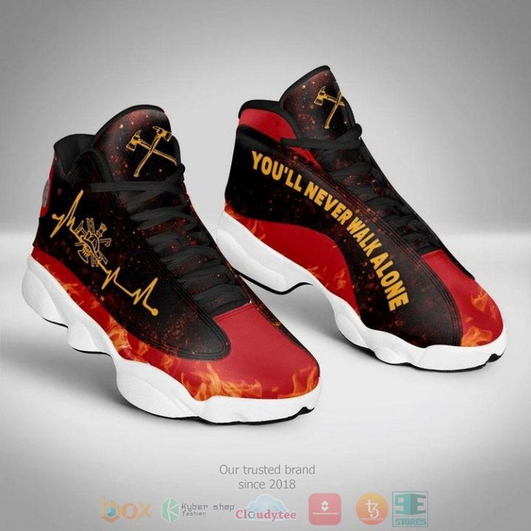 Firefighter youll never walk alone Air Jordan 13 shoes