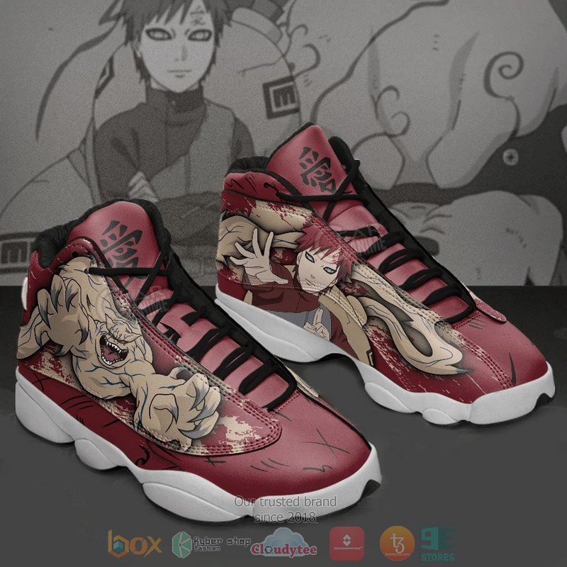Gaara and Shukaku Naruto Anime Air Jordan 13 shoes